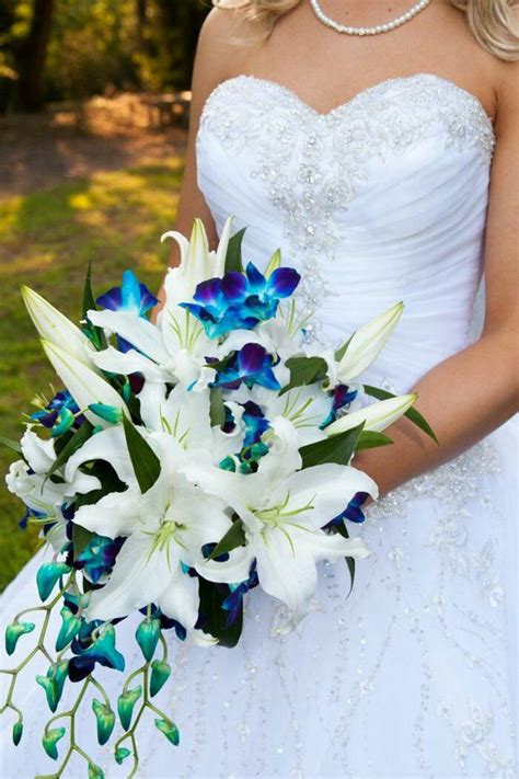 Bouquet De Mariée Fleurs Naturel Blue Wedding Bouquet Wedding