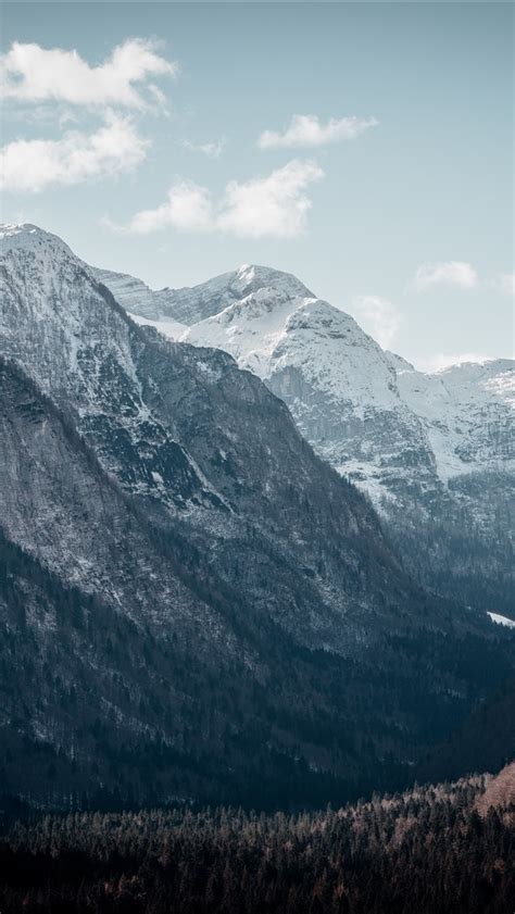 Wallpaper Mountains Snow Sky Trees Nature Landscape 5120x2880 Uhd