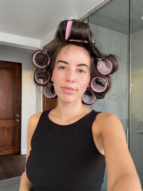 I Tried The 90s Hair Rollers Trend For Voluminous Waves Popsugar