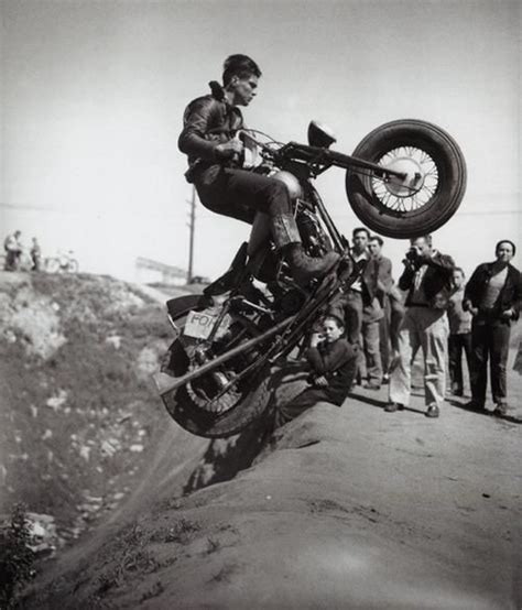 Old School Motorcycle Hill Climbing Motorcycle Photography