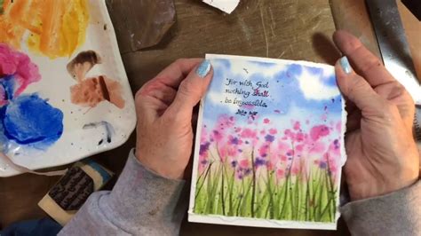 Make Your Own Beginner Watercolor Card Youtube
