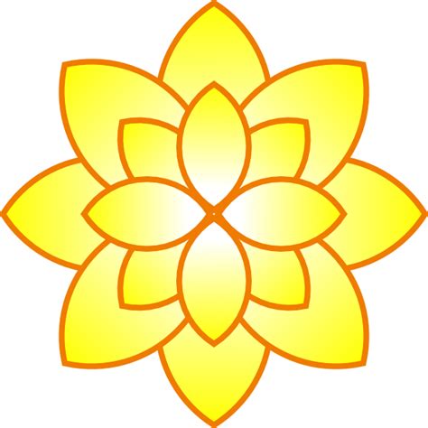 Simple Yellow Flower Clip Art At Vector Clip Art Online