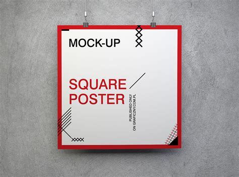 Free Hanging Vertical Square And Horizontal Poster Mockup Psd Set Good
