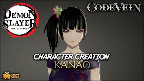 Code Vein Kanao Character Creation Demon Slayer Youtube