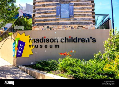 The Childrens Museum Building In Downtown Madison Wisconsin Stock
