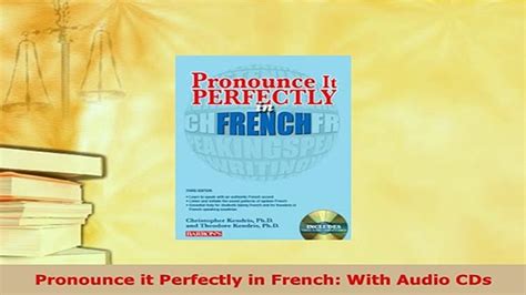 PDF Pronounce it Perfectly in French With Audio CDs Download Online ...