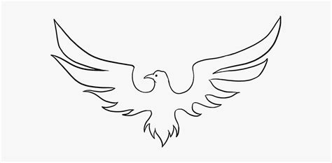 Phoenix Bird Drawing Golden Eagle Hd Png Download Kindpng