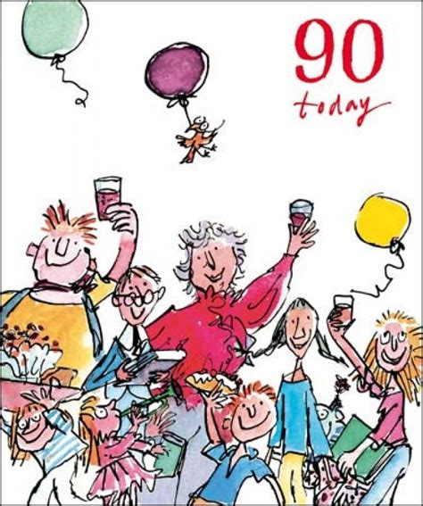 Happy Th Party Celebration Male Female Quentin Blake Series Birthday Card Highworth Emporium