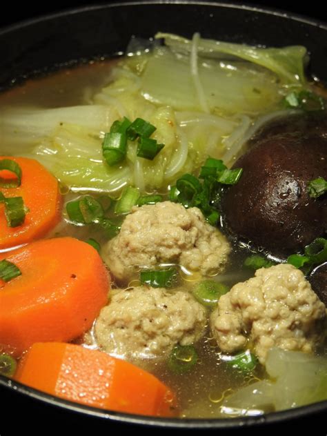 Hearty Napa Cabbage Shiitake Mushrooms Soup Healthy Thai Recipes