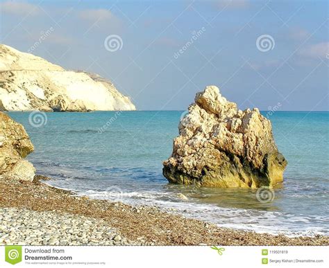 Paisagem Natural Vista Do Litoral Da Ilha De Chipre Imagem De Stock