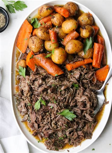 Slow Cooker Ranch Pot Roast Dump And Start Cook At Home Mom