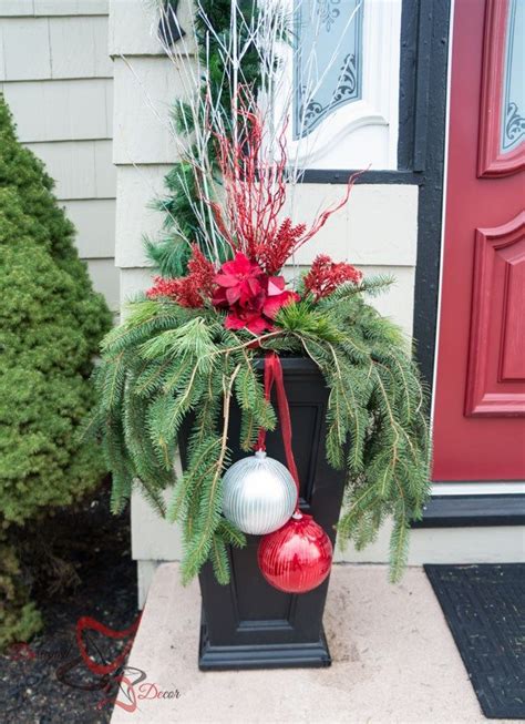 The 25+ best Christmas planters ideas on Pinterest  Outdoor christmas