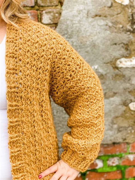 Nearly Seamless Crochet Cardigan Easy Free Pattern Crochet Sweater