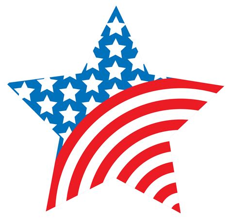 American Star Clipart American Flag Stars Transparent Background