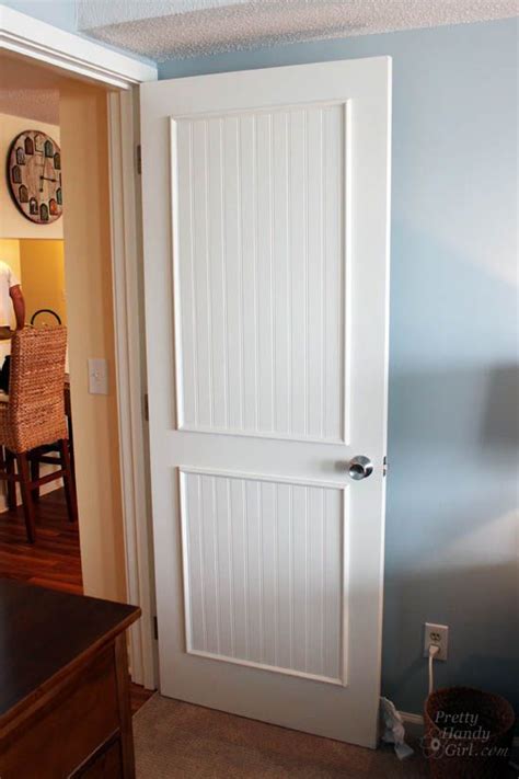 Two to support the top panel and two to support. How to Add Molding Panels to a Flat Door | Home diy ...