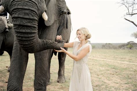 South African Safari Wedding With Elephants Popsugar Love And Sex