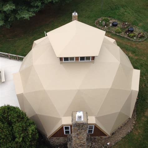 Geodesic Dome Sandstone Pvc Membrane Roof Installed By Meb Systems