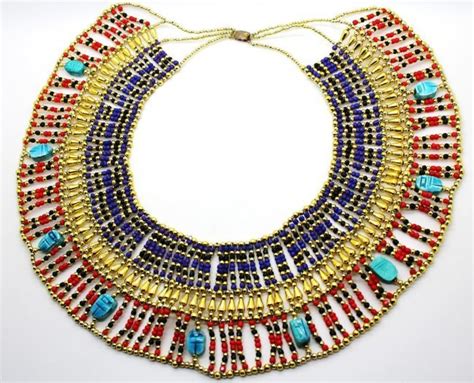 125 Vintage Egyptian Collar Necklace Lot 125