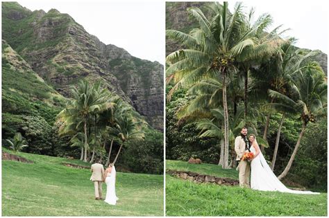 Tropical Elopement At Kualoa Ranch Jessica James Kualoa Ranch