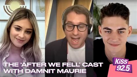 The After We Fell Cast Has Fun With Damnit Maurie Youtube