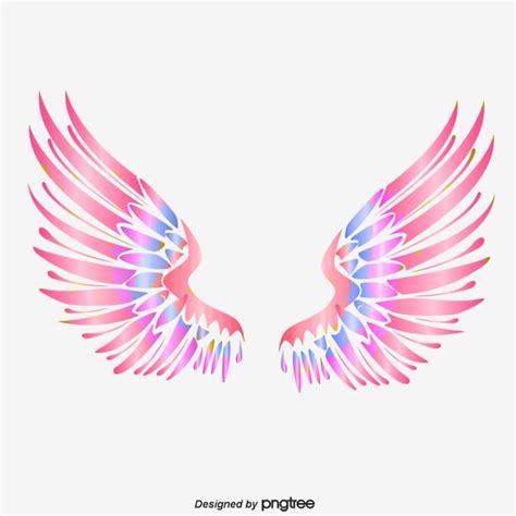 anjo de asas coloridas png asa pluma pintado à mão imagem png e psd para download gratuito