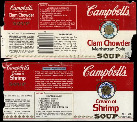 Campbell's® chunky® manhattan clam chowder soup—soup that eats like a meal®. Campbell's - Seashore Soups - Manhattan Clam Chowder - Cre ...
