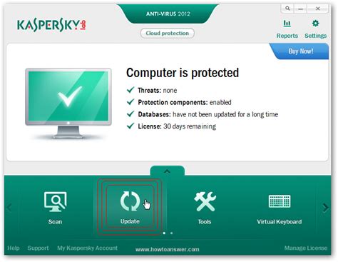 Update Kaspersky Antivirus Manually