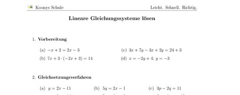 Musterlösungen zur linearen algebra ii übungsklausur aufgabe. Aufgaben Lineare Gleichungssysteme lösen mit Lösungen ...