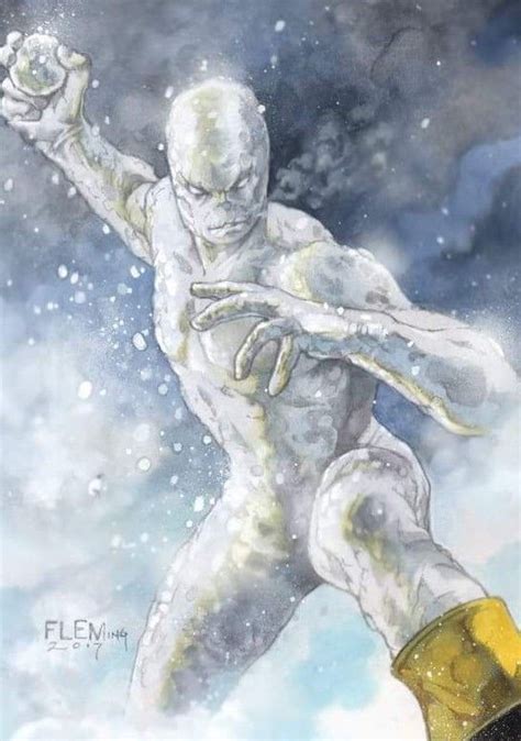 Iceman By Tom Fleming 2018 Fleer Ultra X Men Marvel Comics Art