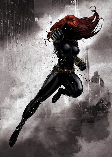 Displate Marvel Dark Edition 19 Black Widow Ecc Cómics