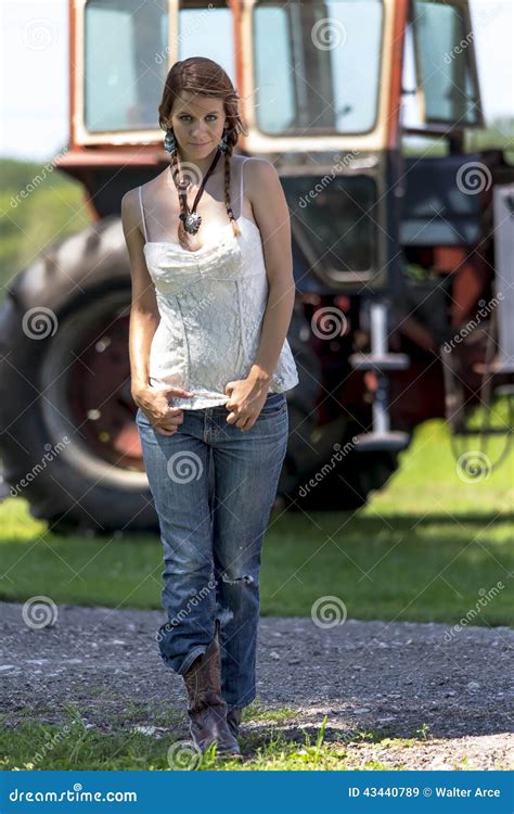 farmers daughter stock image image of daughter equipment 43440789