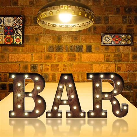 Buy Rust Led Bar Marquee Letters With Lights Light Up Letters