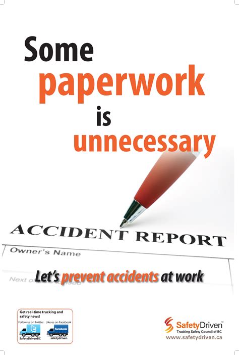 Lets Prevent Accidents At Work Safety Driven Tscbc
