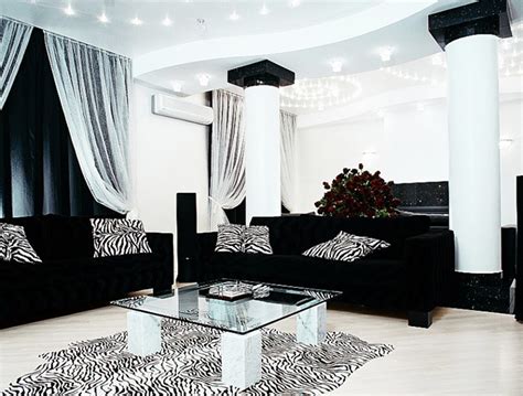 Luxurious Black Sofa Living Room My Home Deco Mag