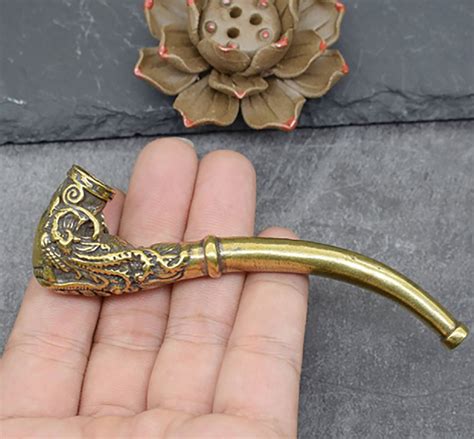 Brass Pipe Pipe For Smoking Pipes For Tobacco Etsy