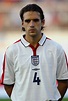 A portrait of Owen Hargreaves of England during the team line-up by ...