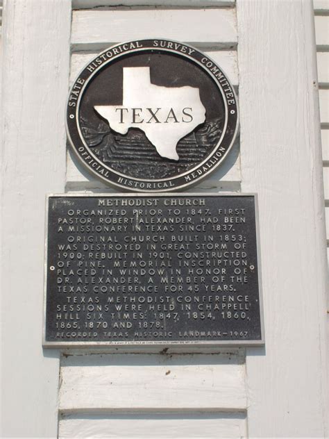 Methodist Church Texas Historical Markers