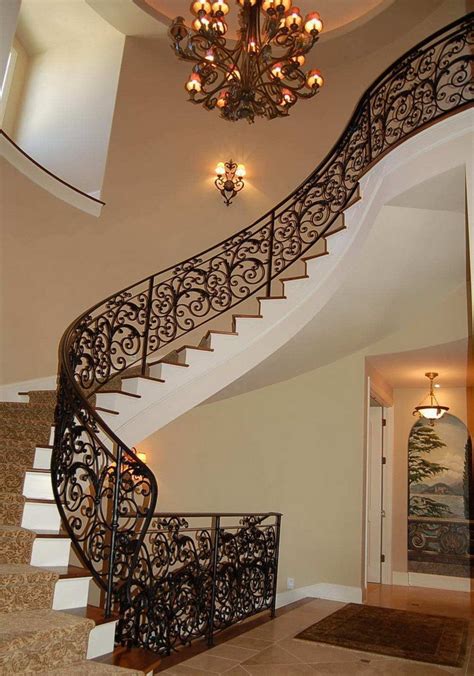 China Residential Interior Steel Stairs Railing Designs China Wrought