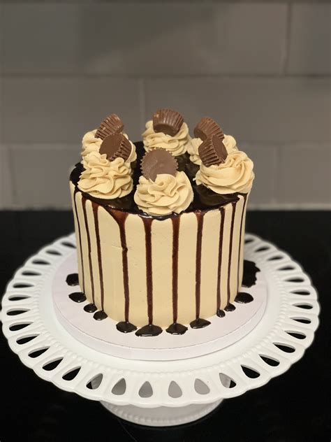 Chocolate And Peanut Butter Drip Cake Drip Cakes Cake Desserts