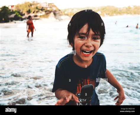 Happy Boy At Beach Hi Res Stock Photography And Images Alamy