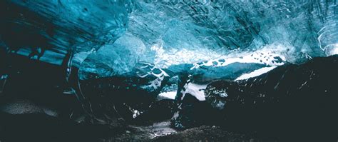 Download Wallpaper 2560x1080 Cave Ice Iceland Icy Dual