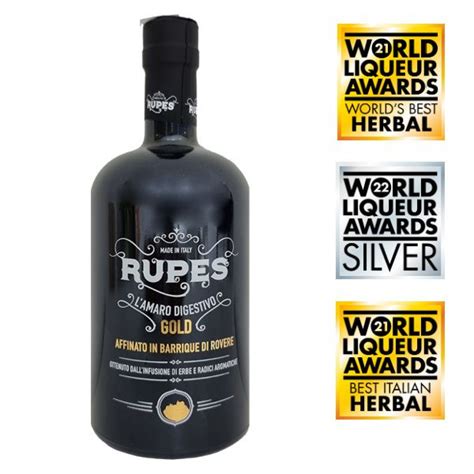 Amaro Rupes Gold Edition Miglior Liquore Del Mondo Alle Erbe 2021 70 Cl Rupes