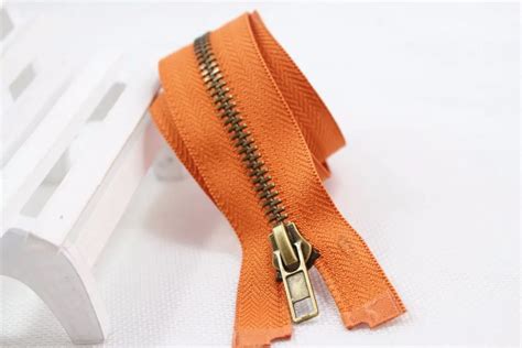 6 Colors Availableclose Open Metal Zippers With Pearl Slidermulti
