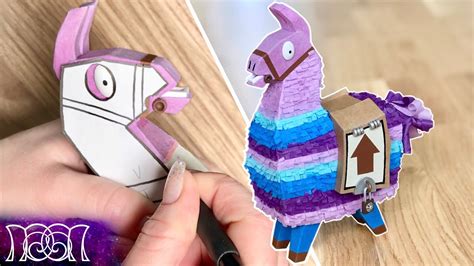 Fortnite Loot Llama Paper Diy Remake Youtube