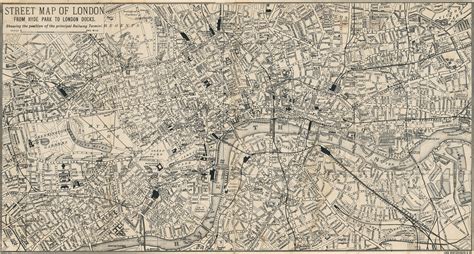 Street Map Of London 1892
