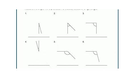 measuring angles worksheet 5th grade