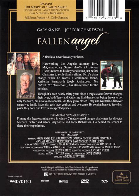 FALLEN ANGEL DVD 2003 HALLMARK HALL OF FAME NEW DVD EBay