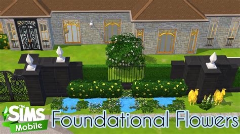 The Sims Mobile • Foundational Flowers Youtube