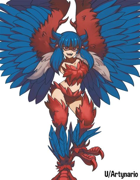 Mega Harpy Terraria Fanart Jm Jaynario Character Art Furry Art Anime Poses Reference