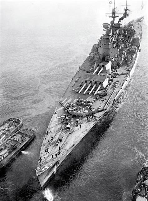 King George V Class Battleship Hms Duke Of York As She Leaves Drydock